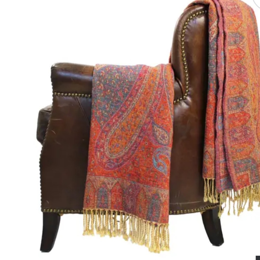 NWT Melange Home Bohemian Wool Collection Marrakesh Throws $265